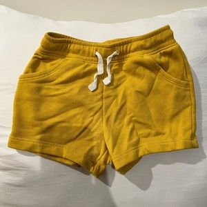 Toddler Mustard Shorts
